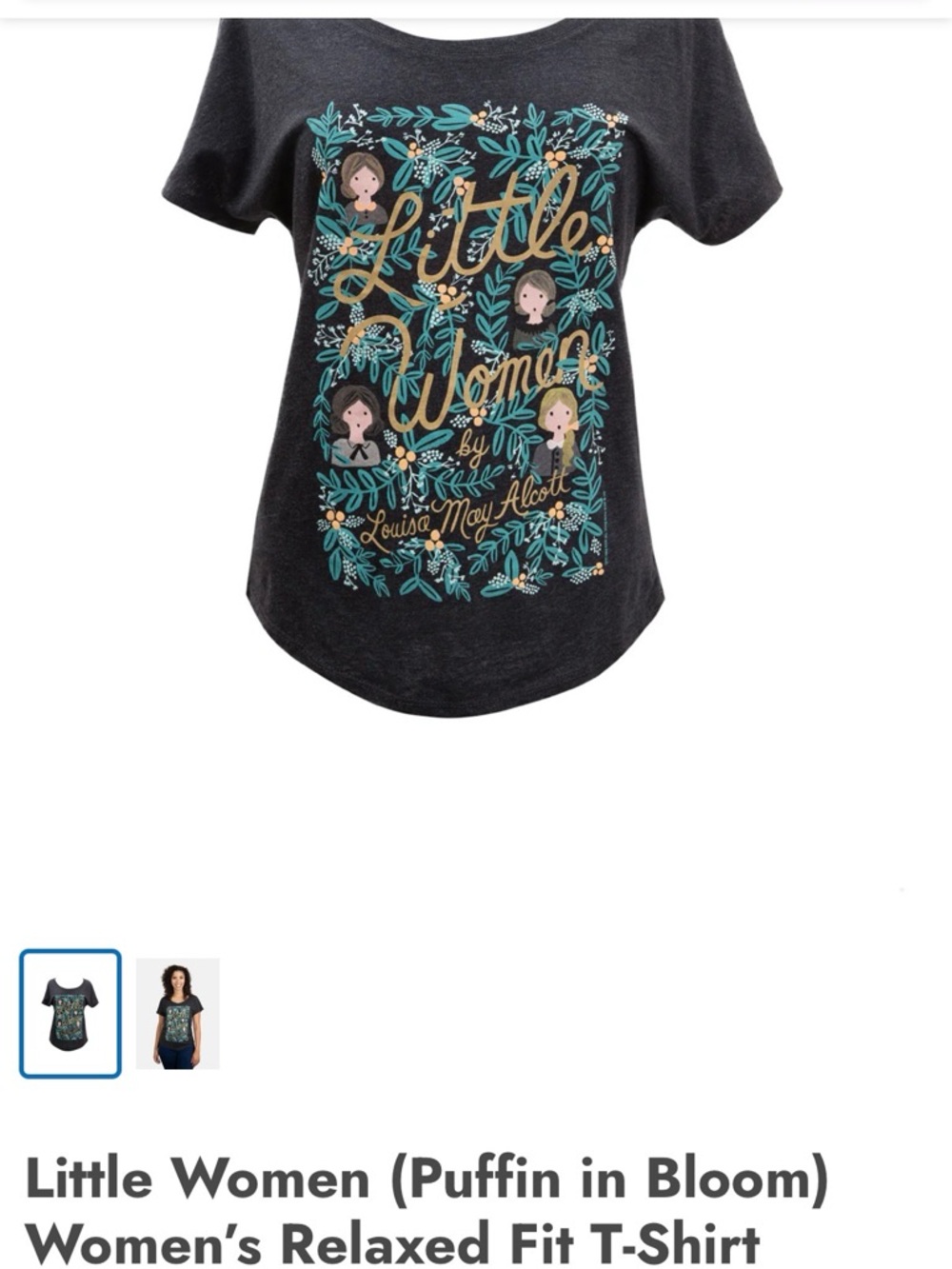 Little Women Book Shirt Large - Picture 3 of 3